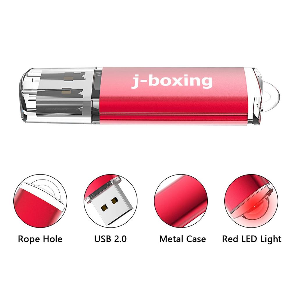 J-boxing 512MB clés USB 10 pièces 64MB 128MB 256MB petite capacité clés USB pour ordinateur voiture stockage de données USB rouge
