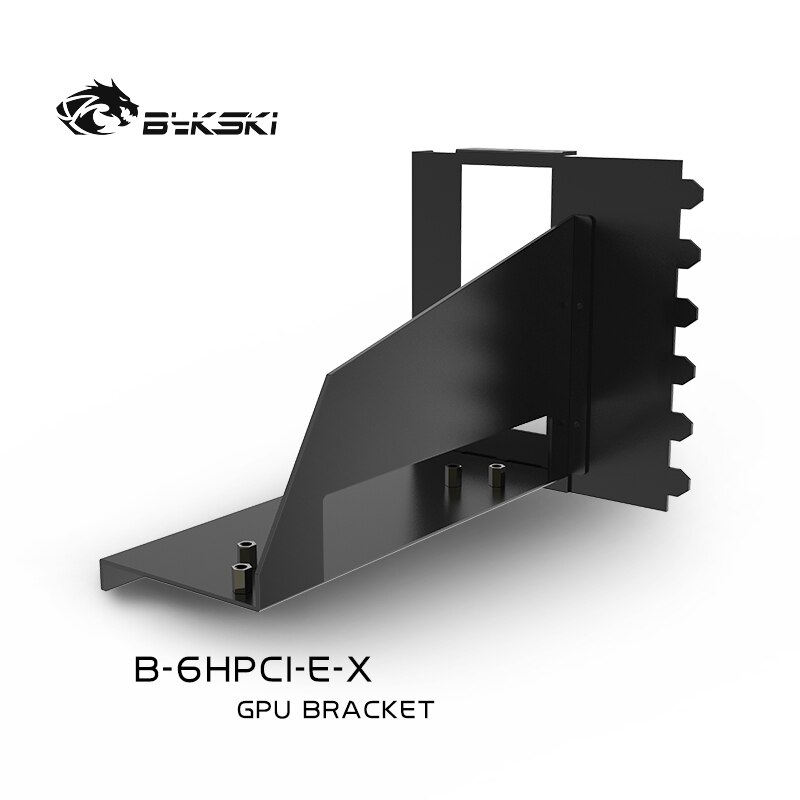 BYKSKI PC GPU 25cm Extension Cable Direction Change 6 PCI-E Flexible Cable High PCI Express Connector Revers Bracket Riser Card