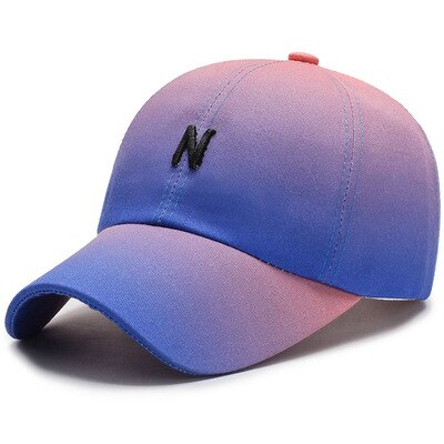 [lbbfs] gradient mænd sommer baseball kasket grøn rød streetwear kvinders snap back cap hip hop trucker hat  no048: Farve 4