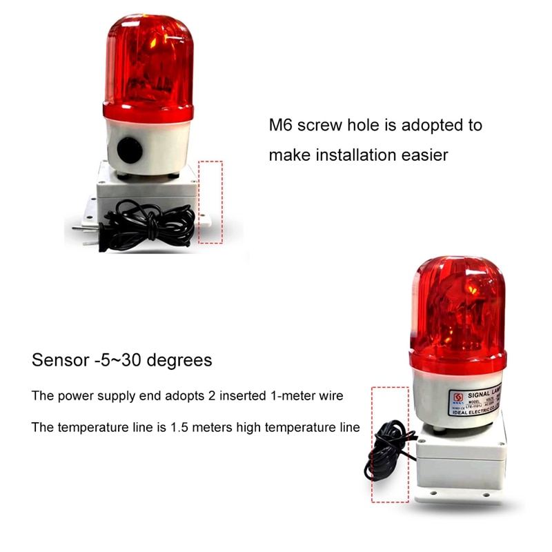 Temperature Alarm Thermostat Machine Room Farm Oven Temperature Alarm High and Low Temperature Alarm 110-220V US Plug