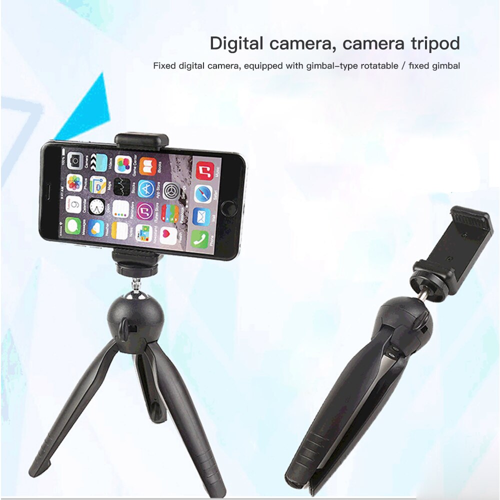 Mini tripod mobile phone stand desktop stand compact travel available compatible smartphone small camera selfie stick