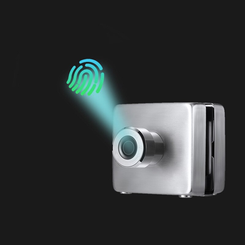 Smart Fingerprint Lock Electric Fingerprint Door Lock 20 Users for Frameless Gl Door