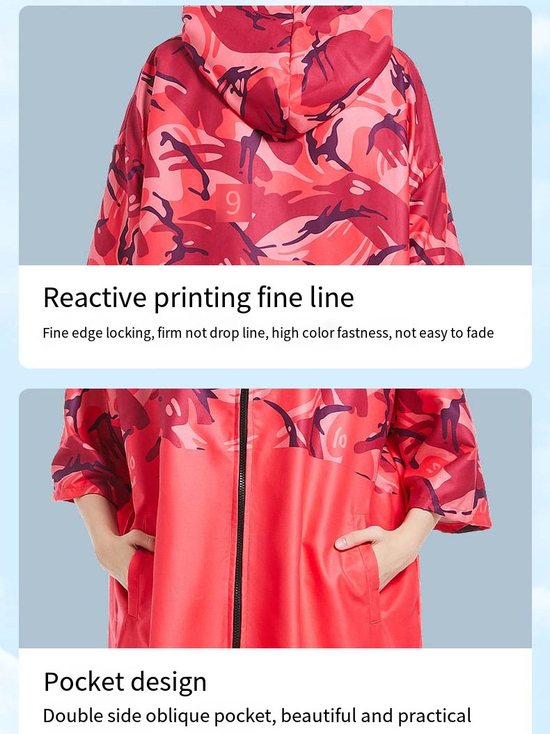 Roupão com capuz feminino com bolsos, cardigã de praia, toalha de natação, surfe e mergulho, roupão, manto de banho de microfibra, novo