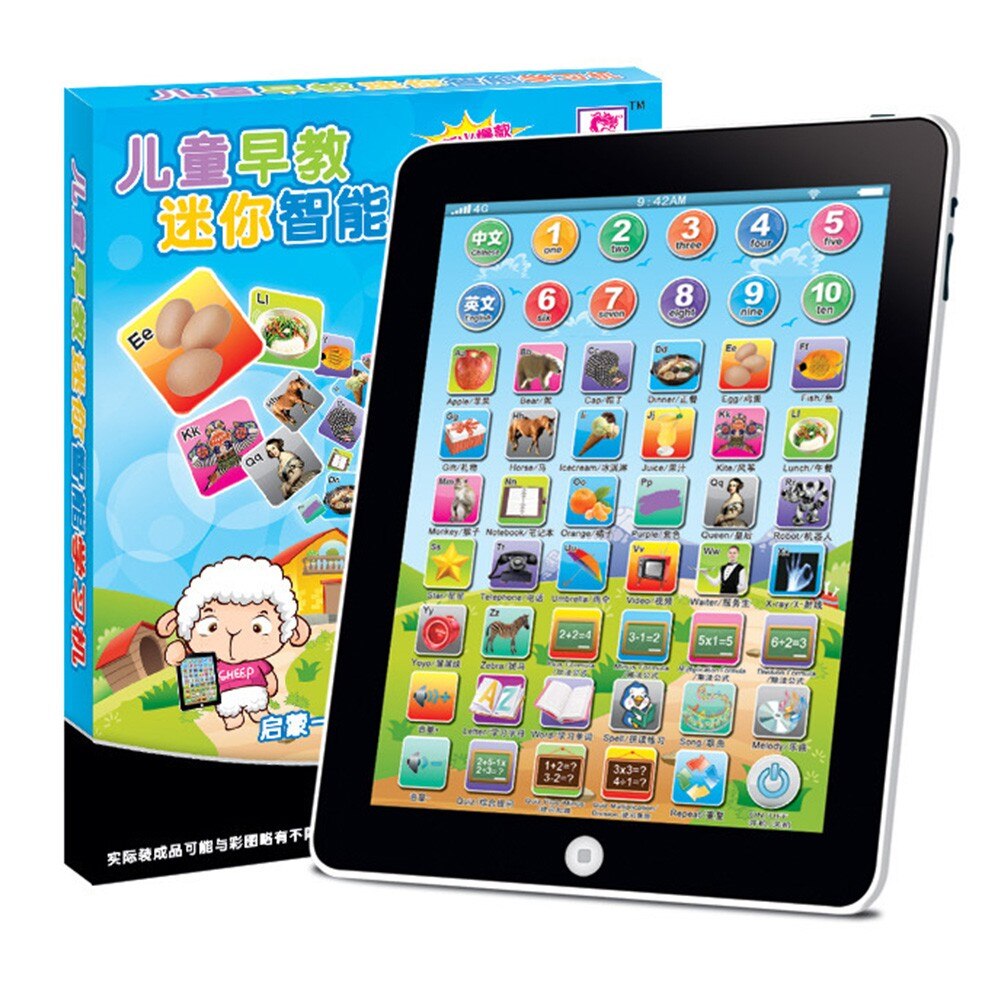 Tablet Speelgoed Engels Chinese Taal Leren Machine Baby Touch Tablet Speelgoed Engels Alfabet Educatief Machines