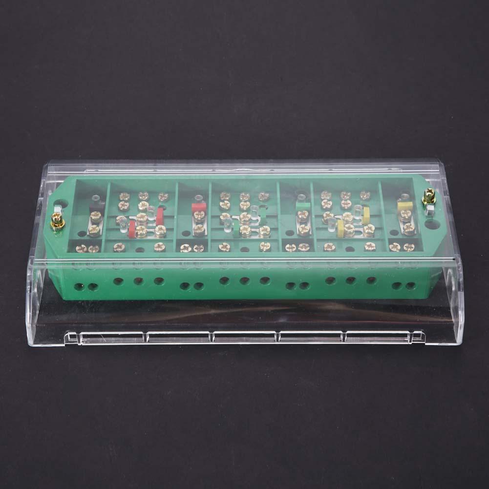 QFJ6/2080-4 Three Phase Wires Household Meter Terminal Row Electrical Enclosure Junction Box with Electric Cover