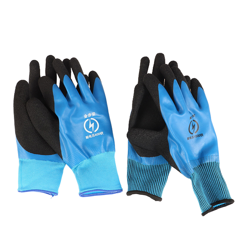 Guantes aislantes de goma para electricista, guante Industrial ultrafino de 400V/1000V para pantalla táctil, soporta voltaje, 1 par