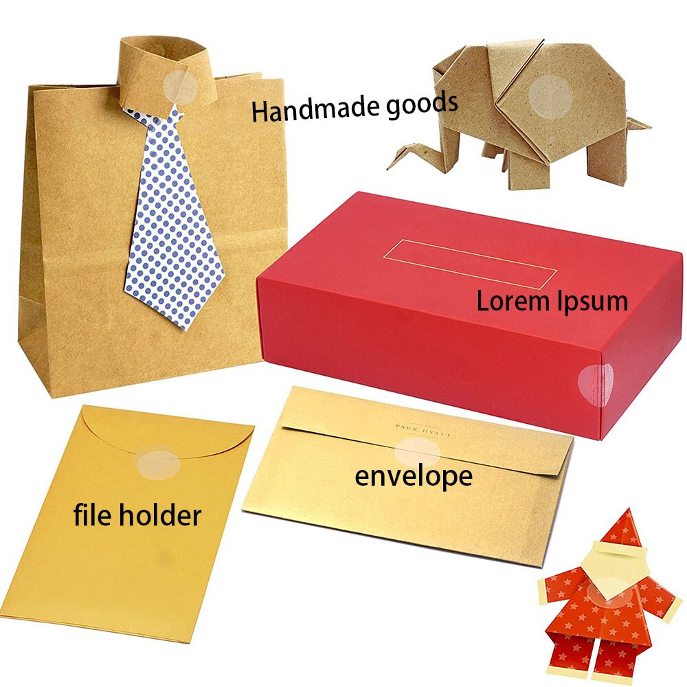 500 Stck transparent Etiketten Runde Geschäft Paket Dichtung Etiketten Aufkleber PVC Kleber Wasserdicht Aufkleber Rolle Schreibwaren Liefert