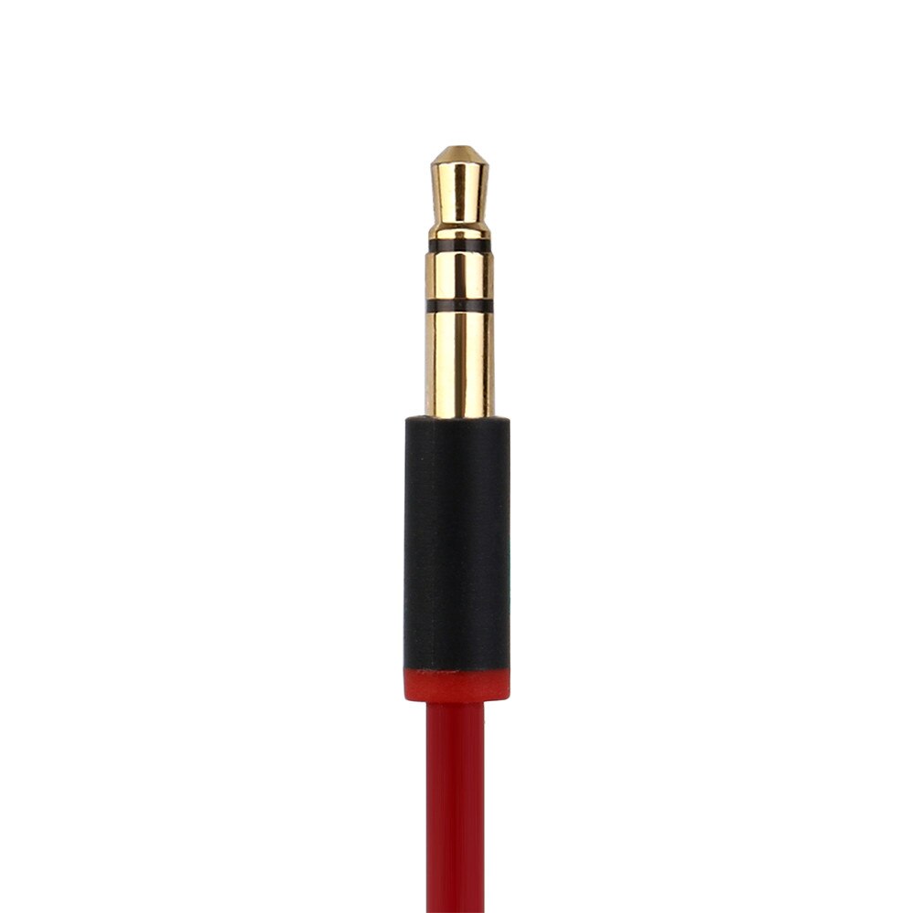 3.5mm Vervanging Audio Kabel Draad Koord w/Mic voor Beats By Dr Dre Koptelefoon Solo Studio Pro Detox headset Oortelefoon: Red