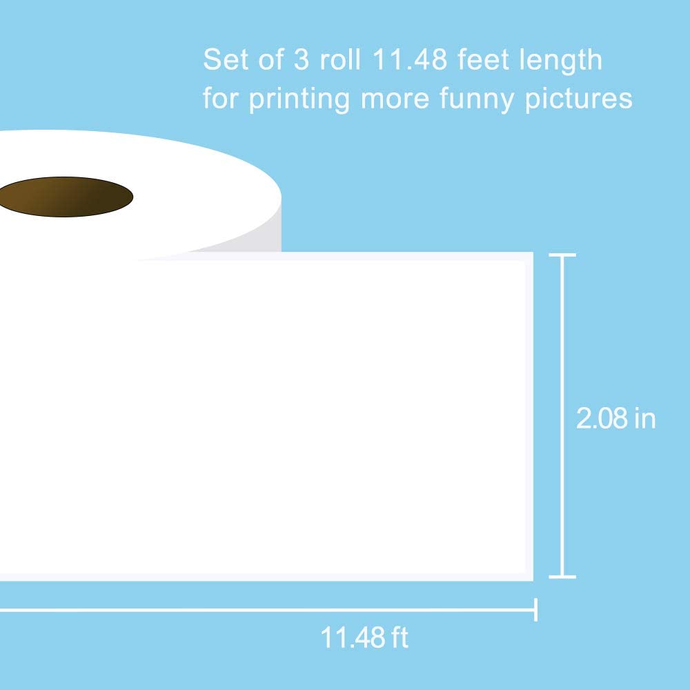 Papier termiczny Phomemo kartki samoprzylepne kolorowa naklejka na M02/M02S/M02Pro etykieta samoprzylepna rolki szerokość 50/53mm naklejka termiczna papier
