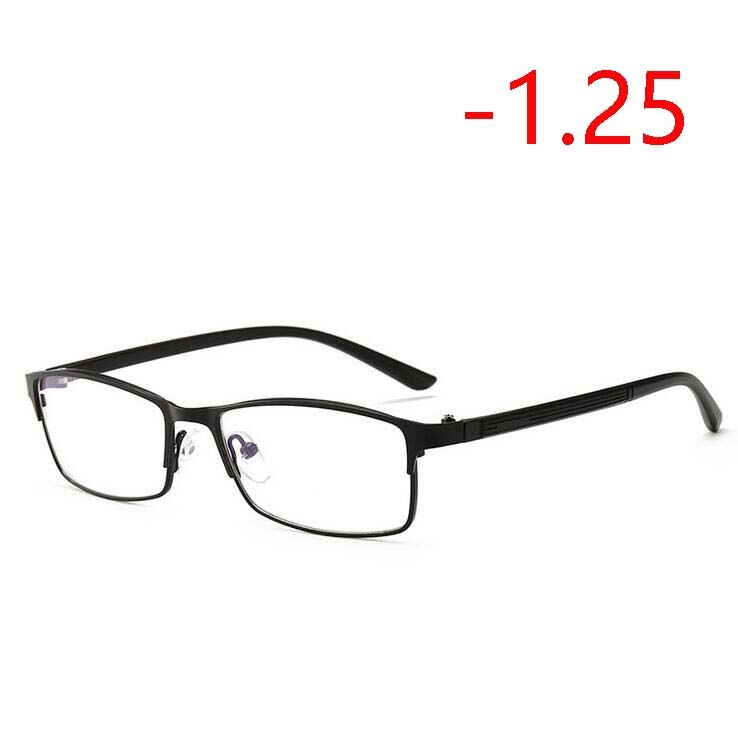 -1.0 -1.25 -1.5 -1.75-4 Anti Blauw Licht Afgewerkt Bijziendheid Bril Mannen TR90 Vierkante recept Bril Korte-Sighte Eyewear: Myopia 125