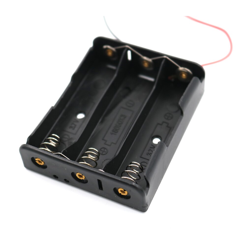 18650 batteriholder 1 2 3 4 stik opbevaringsboks med ledningskabel serie parallel forbindelse 3.7v 18650 lithium batteri: 3p parallelle