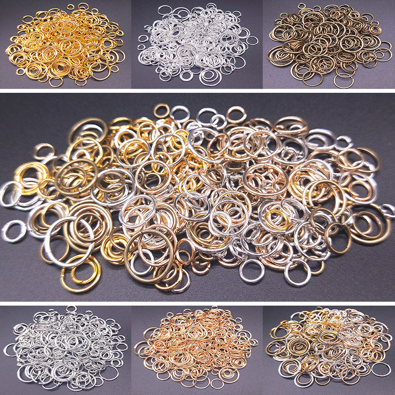 100 Stuks 4/5/6/8/10Mm Open Jump Rings Split Ringen Connectors Voor Diy vinden Maken Sieraden Ambachten Accessoires Fabriek