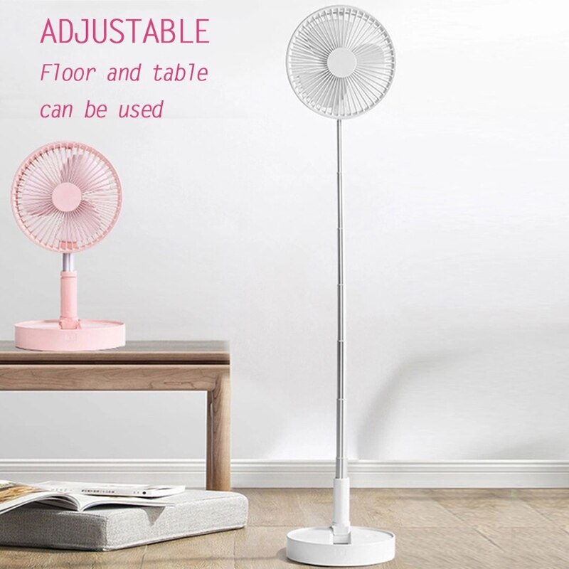 Foldaway Fan Floding Portable Telescopic Floor Fan USB Foldable Table Fan/Desk Fan,for Office Home Outdoor Camping
