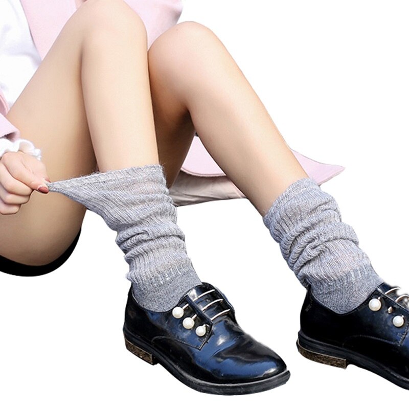 Kvinner jente strikker mesh sokker kanin hår myke sokker deodorant pustende for jenter utendørs slappe aktiviteter