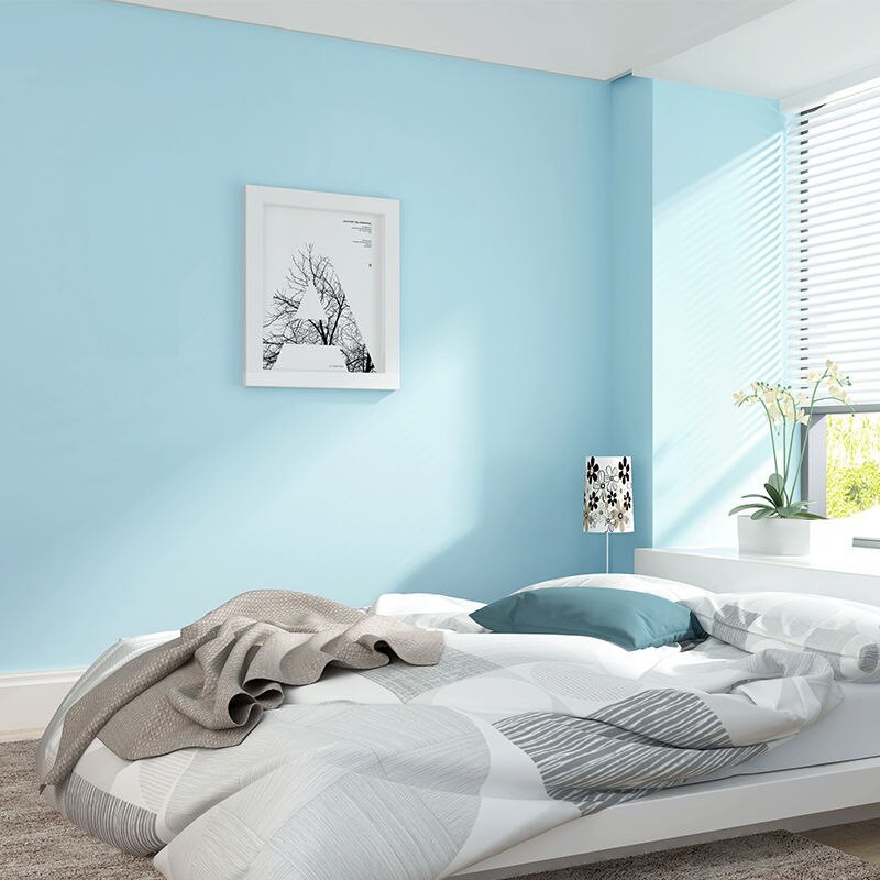 Mittelmeer freundlicher zimmer junge reine Pigment farbe licht blau grün moderne vertraglich vlies schlafzimmer wohnzimmer tapete: Ursprünglich Titel
