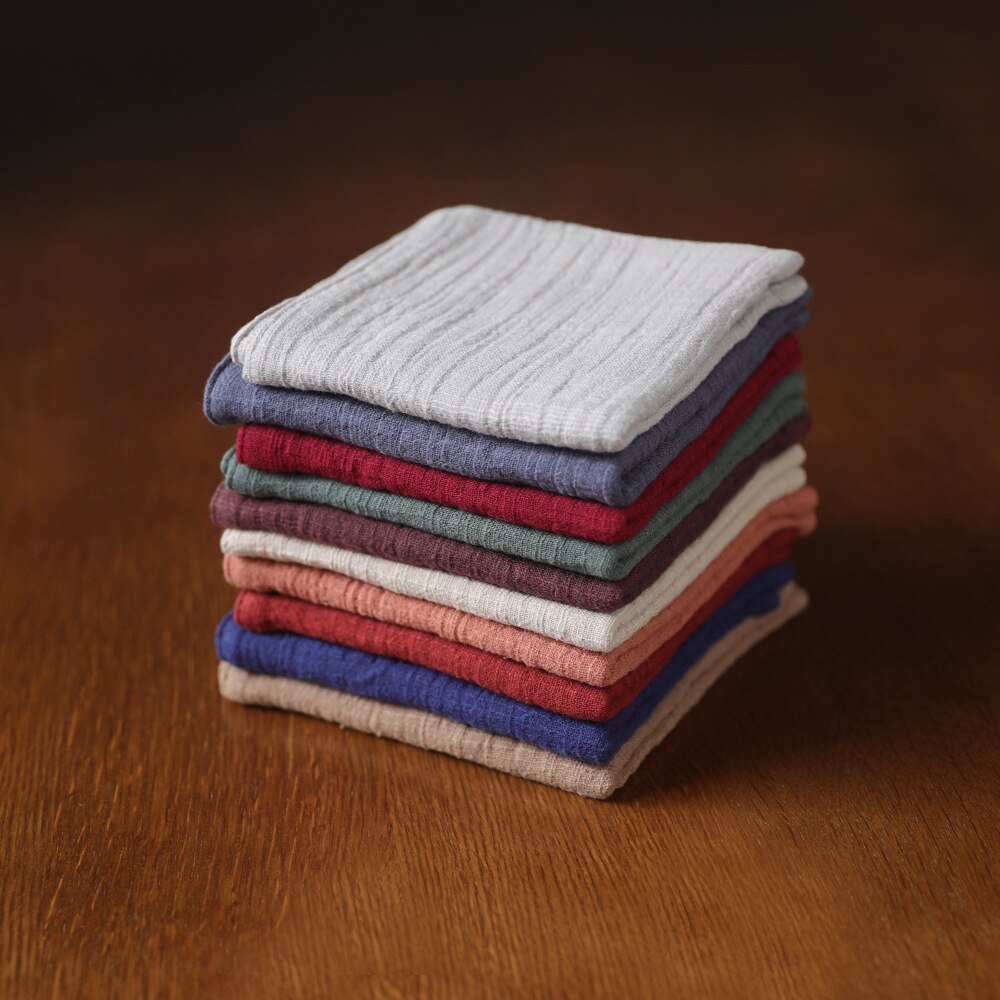 Katoen Linnen Theedoek Vaatdoek Servetten Zen Theeceremonie Mat Serveren Bloemen Accessoires Servet Voor Plaat