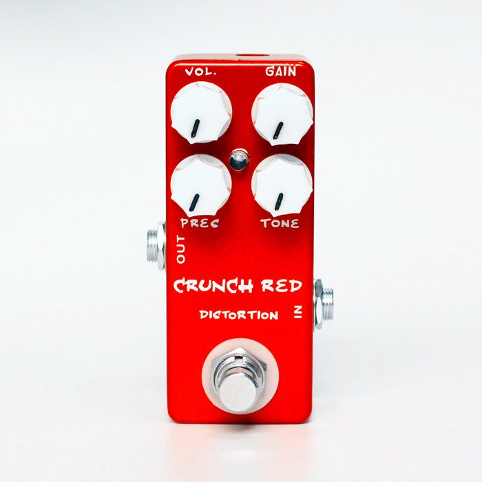 Guitar Effect Pedal Boost overdrive Distortion Dealy Reverb Pedal: CRUNCH RED