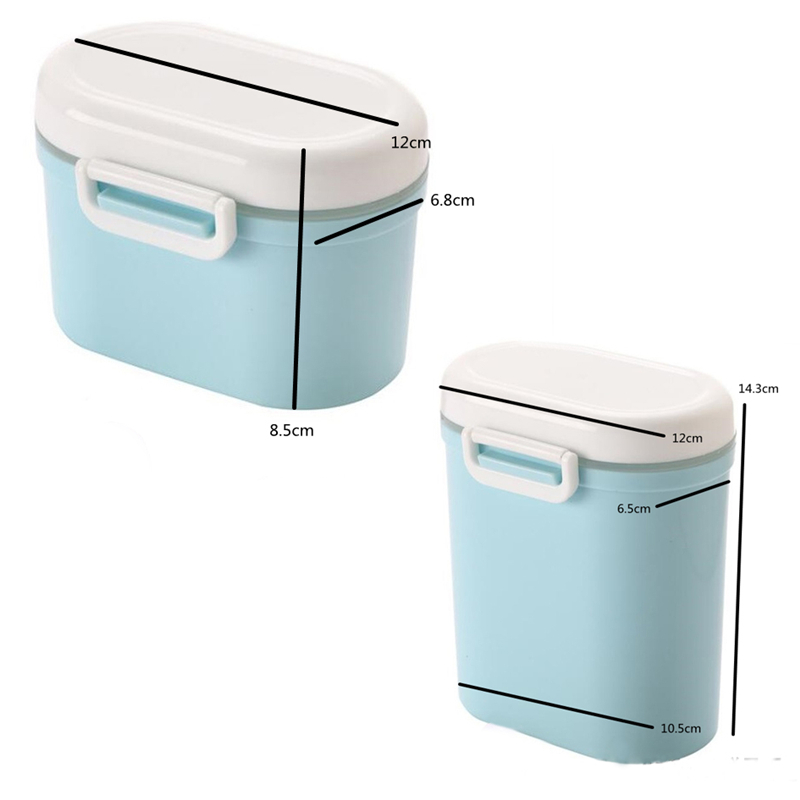 Portable Baby Food Storage Box Essential Cereal Cartoon Infant Milk Powder Box Fruit Snacks Feeding Food Storage Container Box