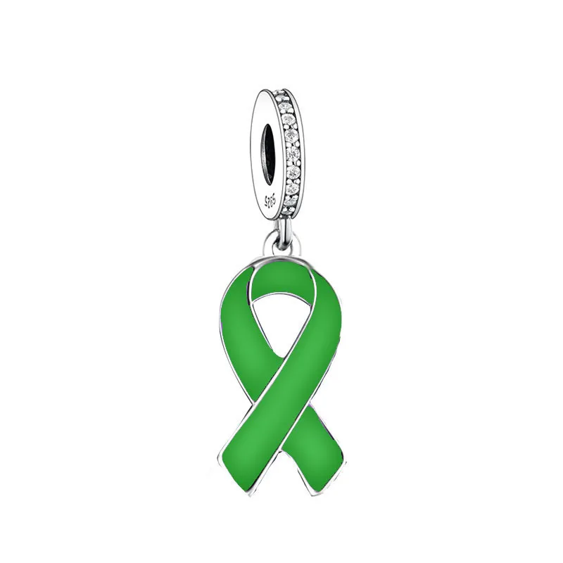 FC Jewelry – Bracelet à breloques Original en argent 925, gant de boxe, combat du Cancer du sein, perle de sensibilisation pour la fabrication de Berloque: WHITE