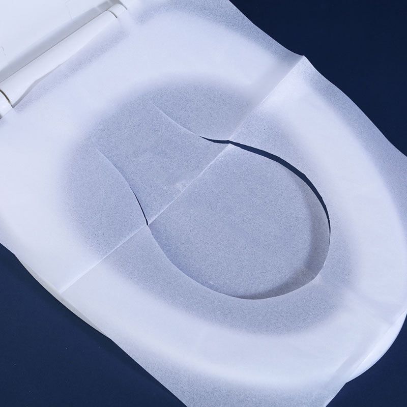 250 Sheets/Pack Half-Fold Disposable Toilet Seat Covers Thickened Sanitary Flushable Wood Pulp Potty Shields Guards Pads