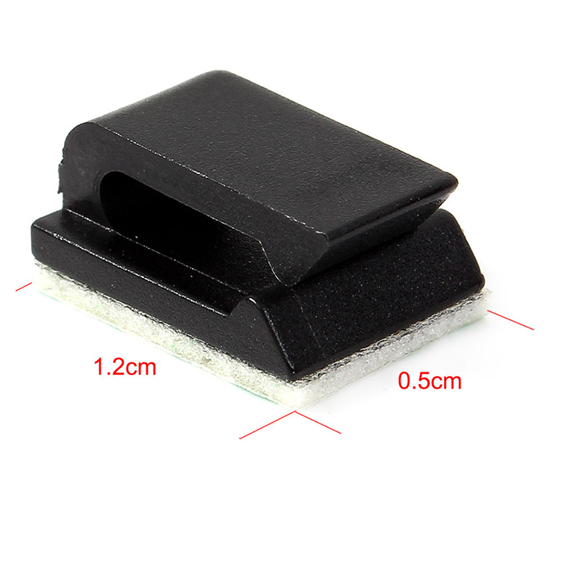 10 stk /100 stk /200 stk ledning kabel kabel klips bil kabel flat holder slips klips fixer organizer selvklebende klemme