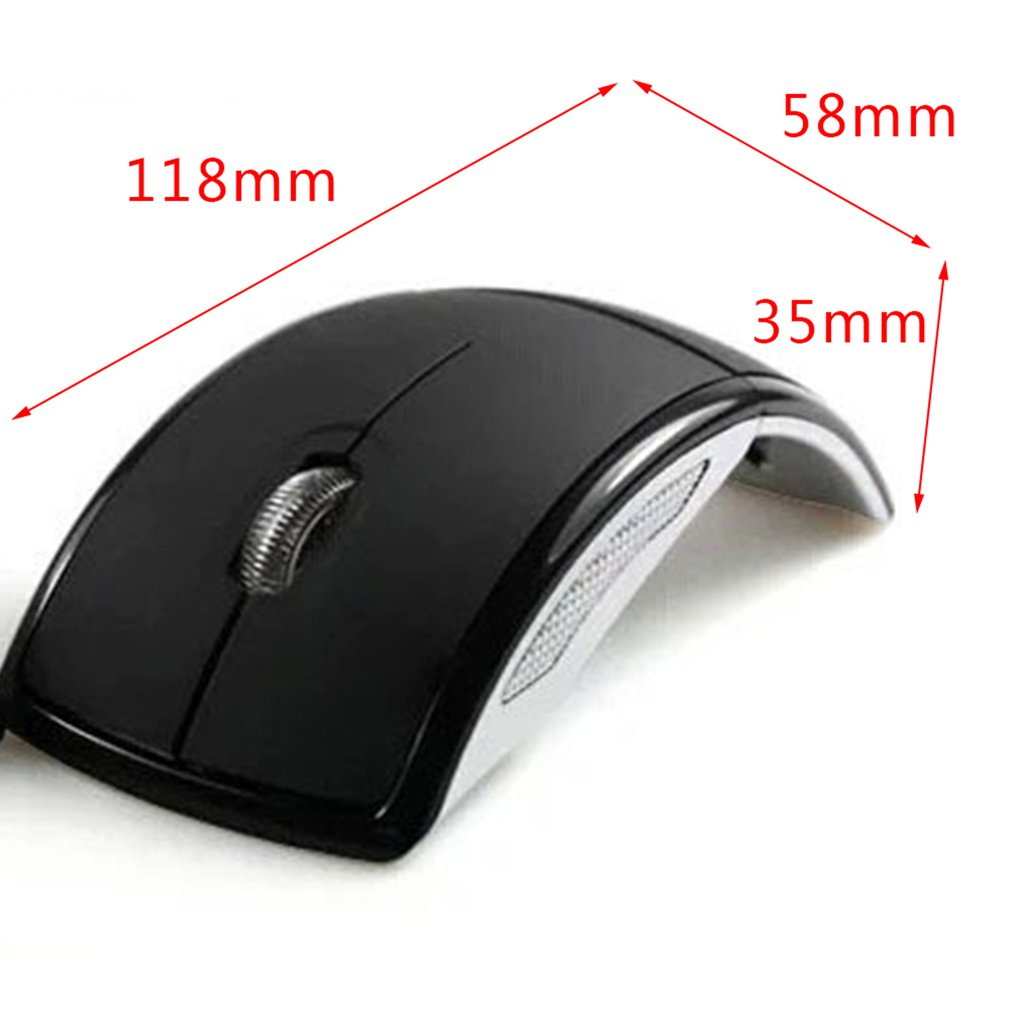 Foldable Mini 2.4G Mouse Portable Rechargeable Wireless Mouse USB Computer Mouse Wireless For PC Laptop