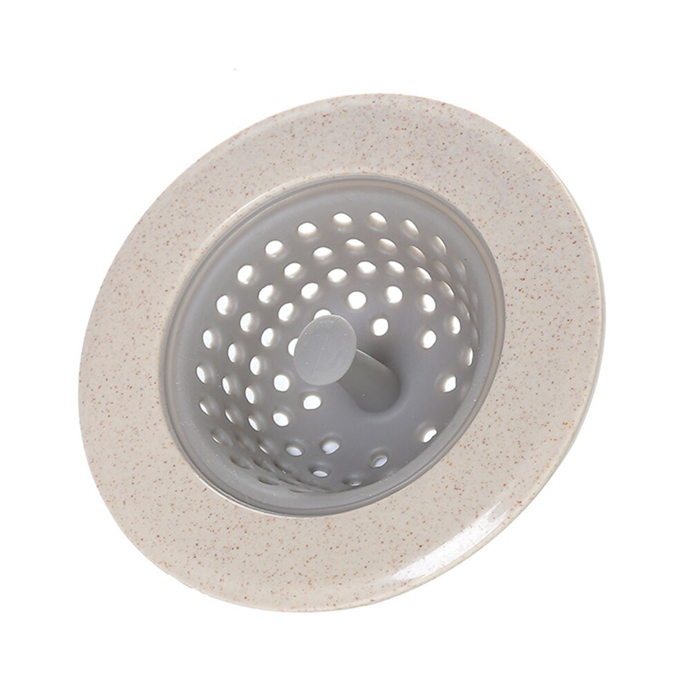 Silicone Sink Strainer Waste Plug Sink Filter Waste Collector Kitchen Bathroom Sink Filter Accessories Colanders & Strainers: grey