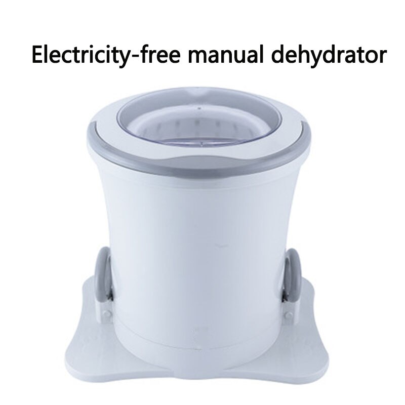 Manual Clothes Dehydrator No Electricity Student Dormitory Clothes Drying Barrel Portable Exercise Fitness Machine Laundry Dryer: white