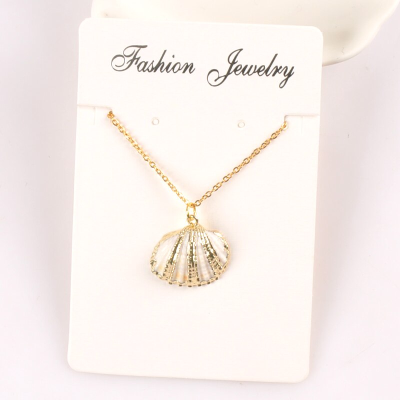 1pcs Conch Seashell shell charm necklace for Women Jewelry Summer Beach Shell Necklace Women cp2687