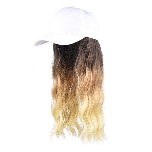 Tomo Korte Baseball Cap Haar Pruik Synthetische Natuurlijke Wave Hair Extensions Pruik Met Hoeden Verstelbare Voor Vrouwen Blonde Kleur: Bai 4 27 613