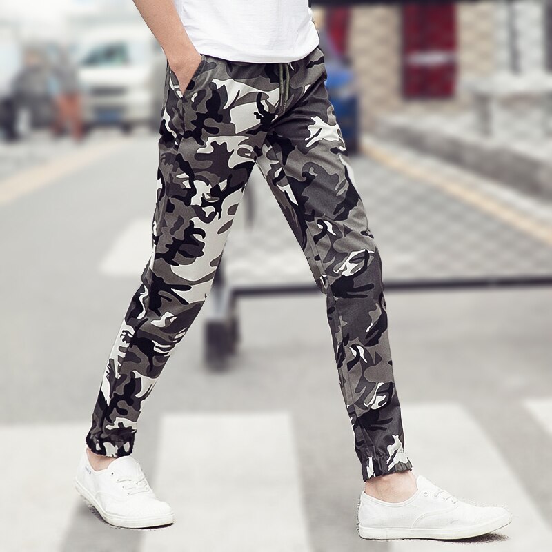 Pantalones camuflados para hombres, pantalones militares informales del ejército, estilo Hip Hop, a la , prendas de vestir, Camuflaje, para correr,