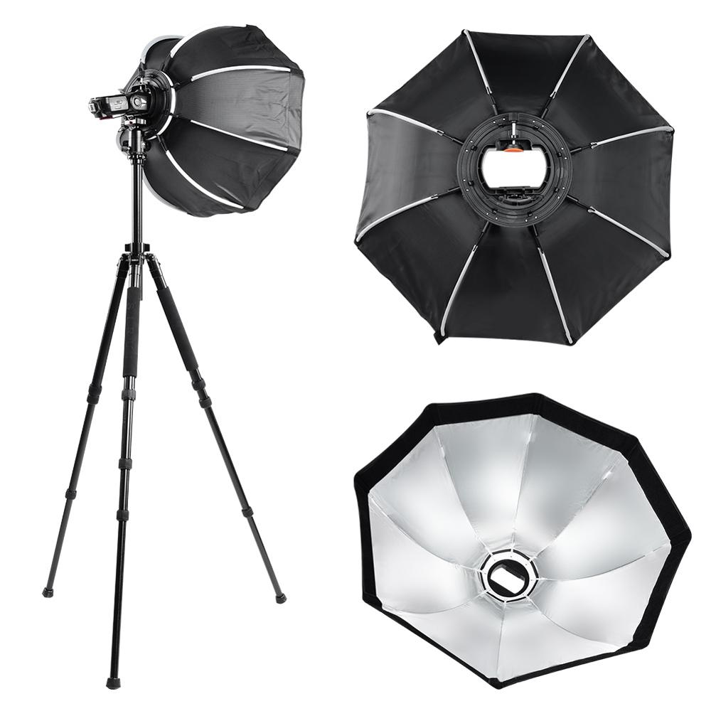 55cm ottekantet paraply softbox med håndtag til studielampelys