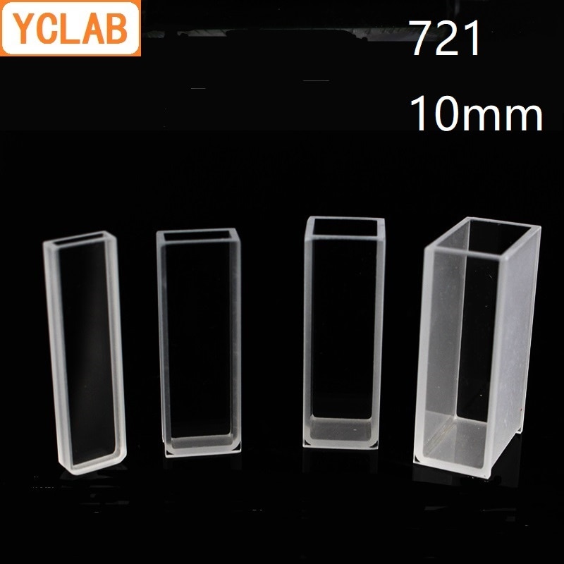 YCLAB 10mm Cuvette 721 verre cellule colorimètre chimie équipement de laboratoire
