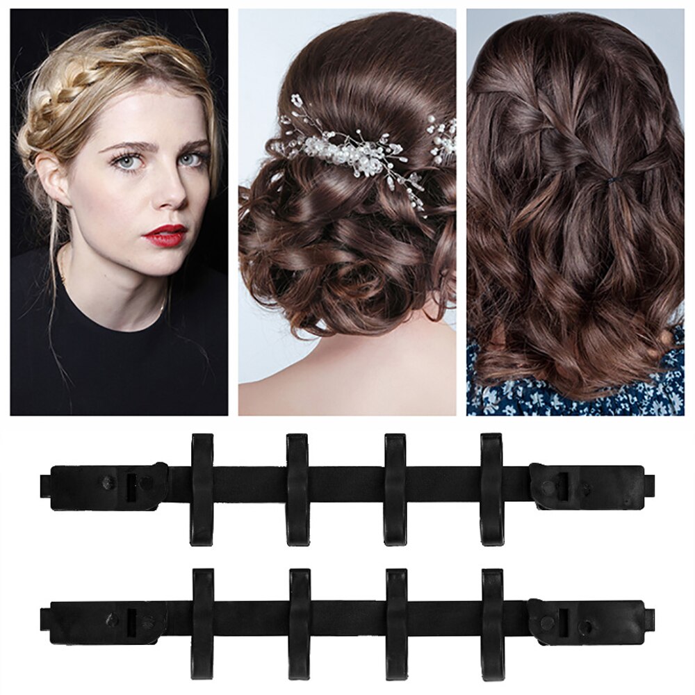 Accesorios para el cabello tipo onda, dispositivo de estilo de cabello, herramienta de trenzado de cabello mágico, estilismo elástico