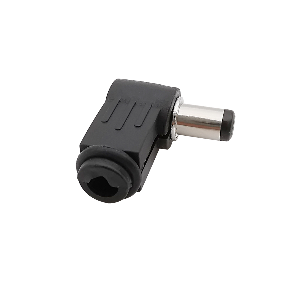 5/10Pcs 5.5x2.1mm 5.5x2.5mm Right Angle DC Power Male Plug Jack Adapter 90 Degree 5.5*2.1 5.5*2.5 mm DC Power Plug Connector