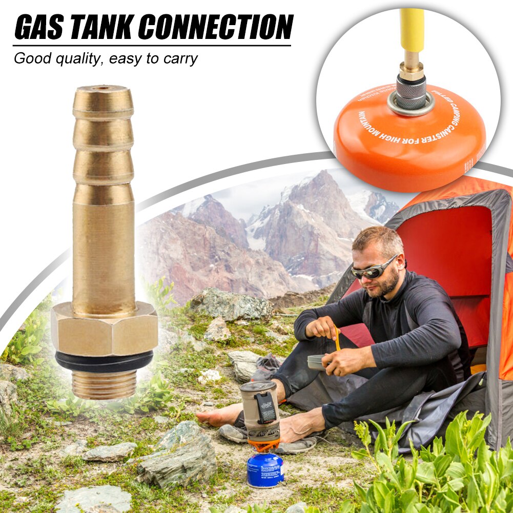 Outdoor Camping Stove Switching Valve Accessories Connector Copper Cylinder Gas Tank Adapter Gas Tank Accessories