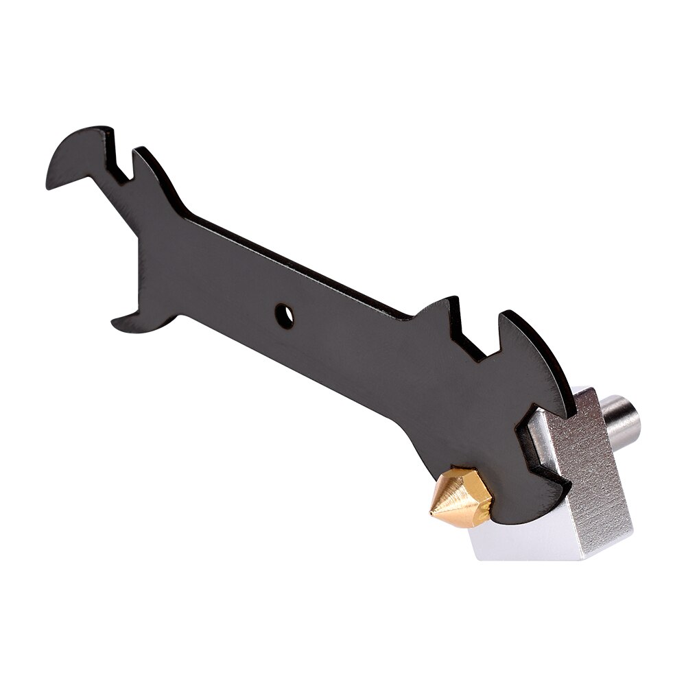 3D Printer Parts Nozzle Wrench 5 In 1 Wrench Nozzle Tool Steel Spanner Multifunction Wrench Flat Spanner To MK8 Nozzle MK10