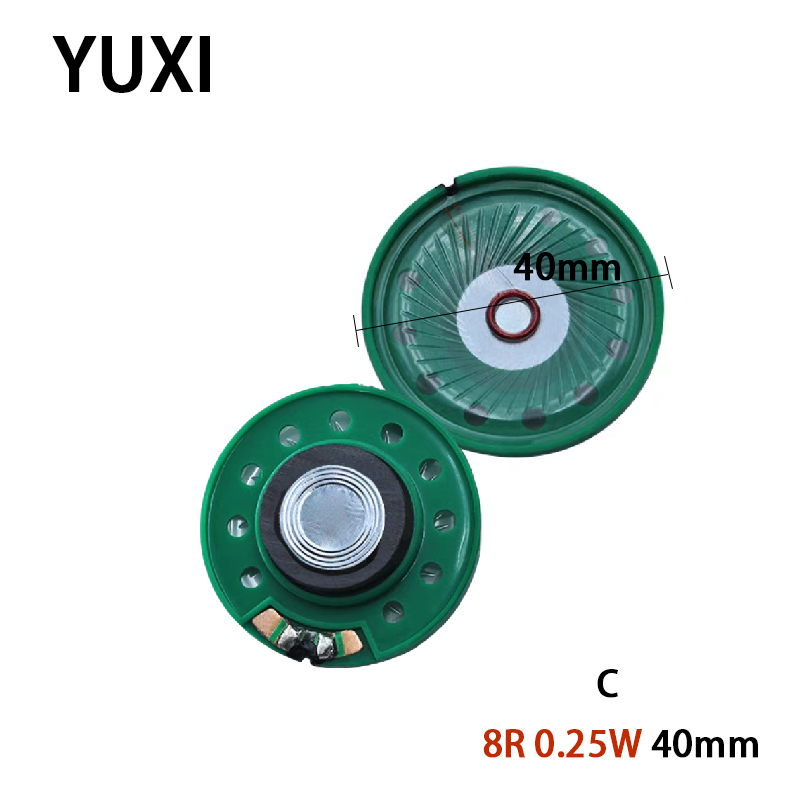 YUXI 2 sztuk dla głośnika zabawkowego 27/29/40mm 8R 0.25W/29mm 8R 0.5W zewnętrzny magnetyczny głośnik do drzwi głośnik głośnikowy System dźwiękowy: Czerwony