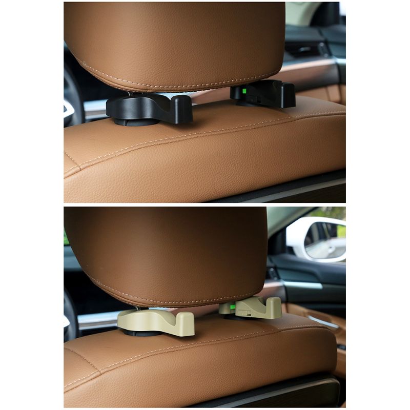 Crochet pour appui-tête de voiture, 2 pièces, crochet pour siège arrière, pour sac à main, bourse, épicerie, Port Y4UA