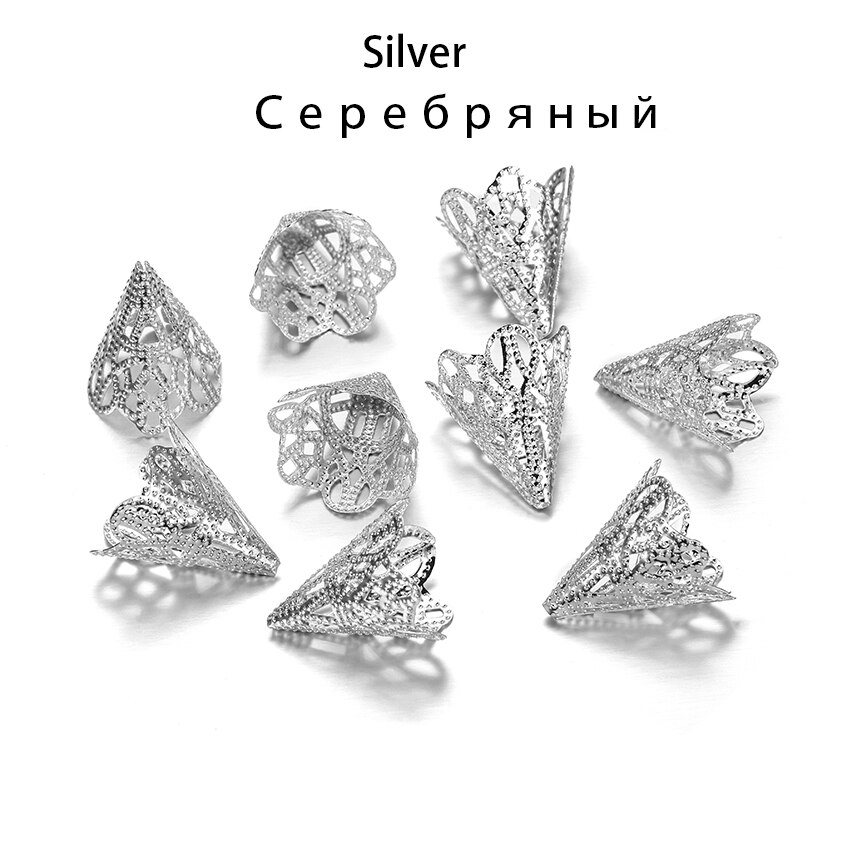 30 pçs 20x17mm liga contas boné antigo encantos forma de flor pingente para fazer jóias encontrando diy brinco colar suprimentos: Silver
