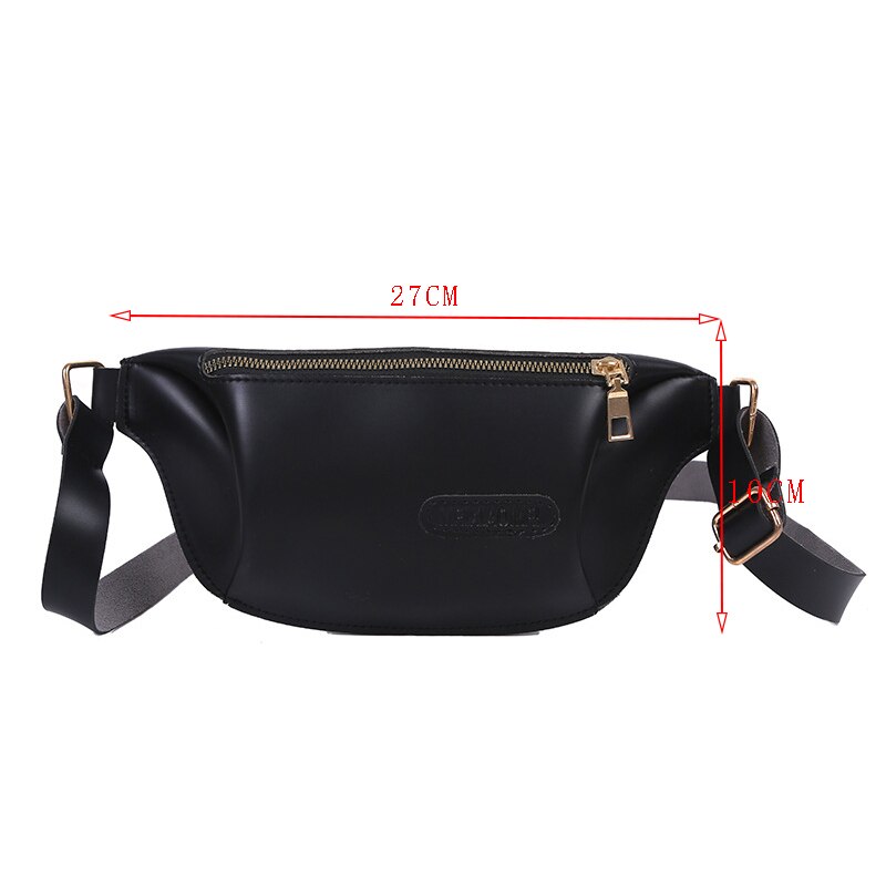 Effen Kleur Vrouw Heuptas Fanny Pack Pu Lederen Dame Taille Pack Borst Zakken Multifunctionele Mobiele Portemonnee Mode Banaan tas