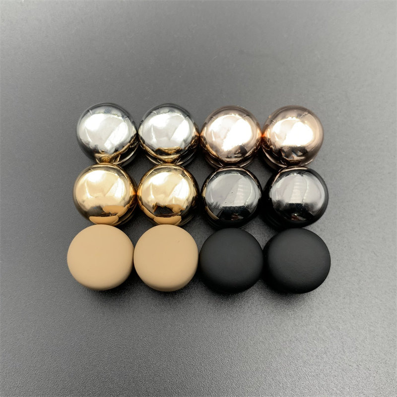 12 stück/einstellen sichere hijab-macaron-brosche, starke metallbeschichtung, magnetischer hijab-Clip, luxus-accessoire, keine lochnadeln, broschen magnetisch: Satz 10