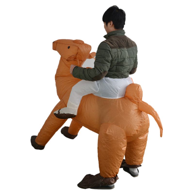 neue -Einkaufen. Kamel Aufblasbare Anzüge Leistung Kostüm Schlag hoch Outfit Erwachsene Partei Kleidung