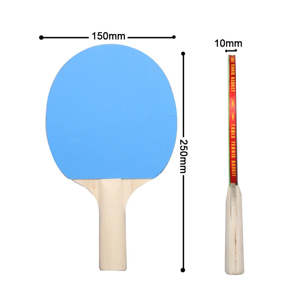Lichtgewicht tafeltennis racket en ballen set krachtige korte steel tafeltennis paddle racket set sportuitrusting
