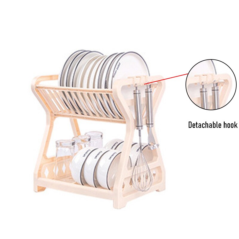 2 Layers Drying Rack Household Kitchen Draining St... – Grandado