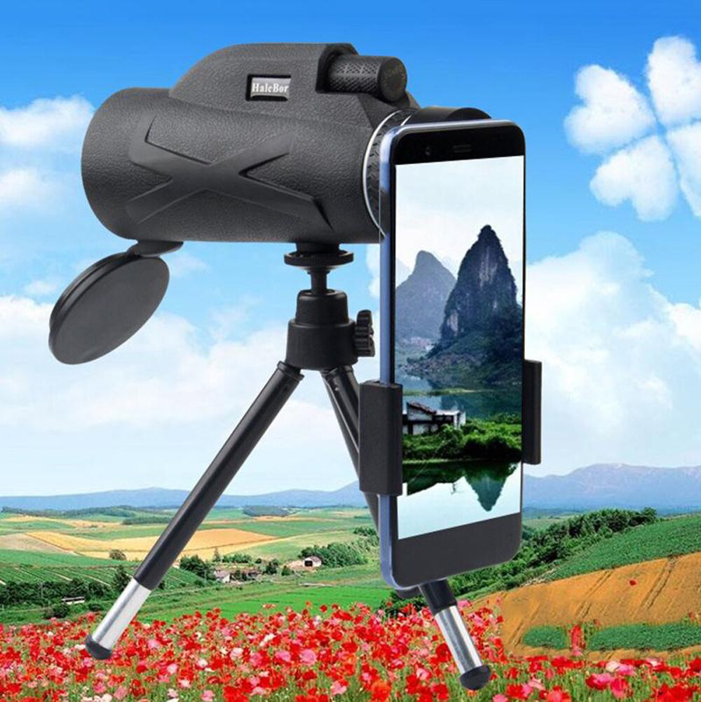 Krachtige enkeloog lange afstand 10000m telescoop zoom hoge hd jacht optische telescoop voor smartphone 80 x 100 telescoop