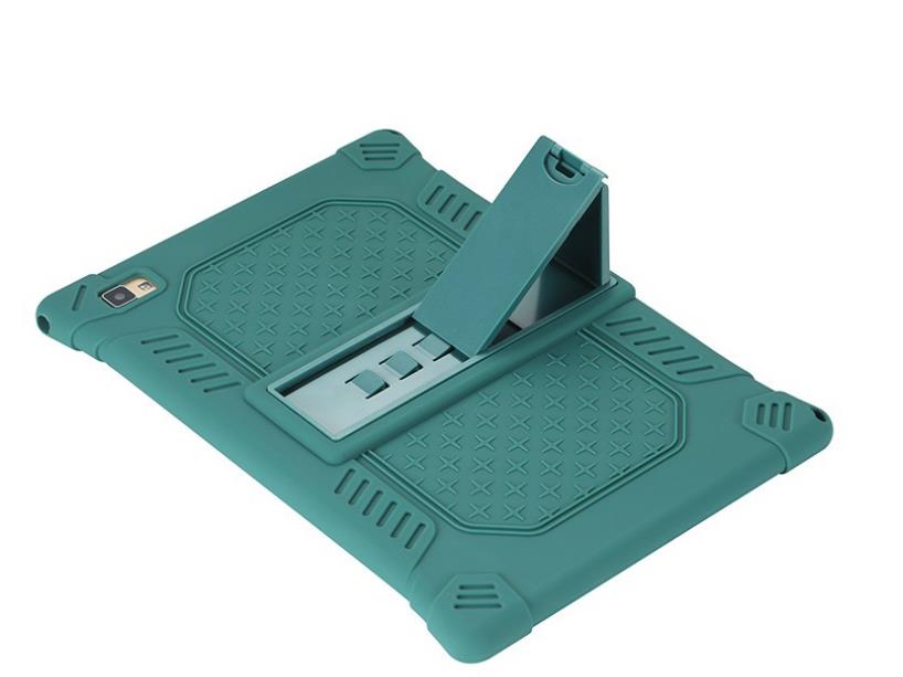 Case Cover Voor Teclast P20HD 10.1 Inch Tablet Pc Stand Bescherming Siliconen Case: Dark Green