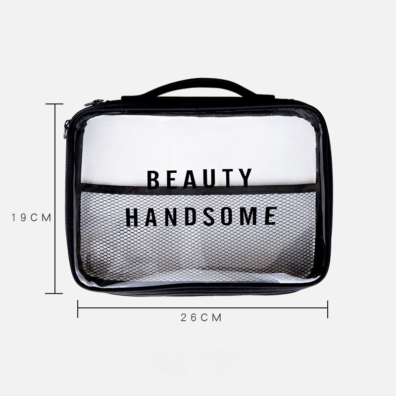 PVC Transparent Waterproof Wash Bag Travel Multifunctional Makeup Bag Portable Storage Bag