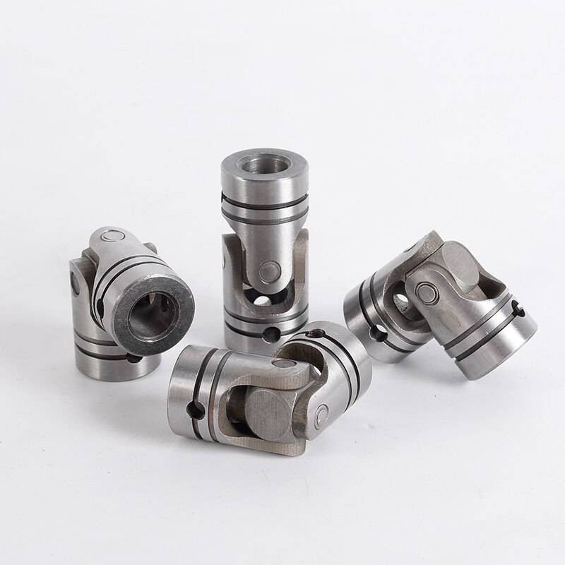 4mm-22mm Hole Two-section Universal Joint Coupling Shaft Motor Connector Cross Coupler Bushing With Pin Clip Spring