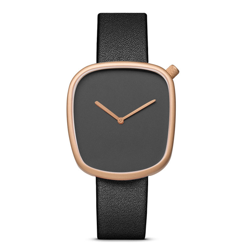 Zegarek TOMI minimalistyczny męski kwadratowy modny ultracienki zegarek minimalistyczny damski wysokiej jakości elegancki zegarek kwarcowy zegar prezent: Złota